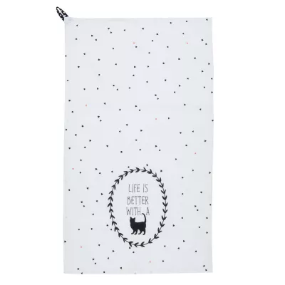 Clayre & Eef Küchentisch "Cat Lovers" 50x85 Cat Lovers