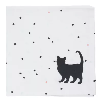 Clayre & Eef Servietten "Cat Lovers"  40x40 cm Cat Lovers