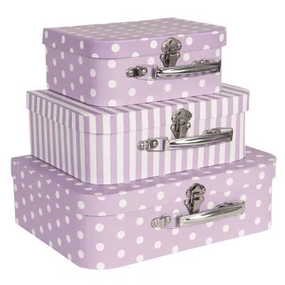 Clayre & Eef Dekoration Koffer» 30x21x9/25x18x9/20»