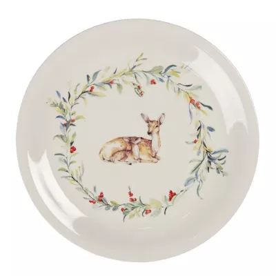 Clayre & Eef Großer Teller Ø 28 cm