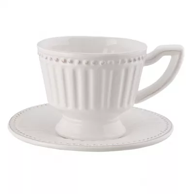 Clayre & Eef Kaffeetasse mit» 16x15x9 cm / 0.225 L