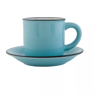 Clayre & Eef Tasse mit Untertasse Ø 7x7 cm