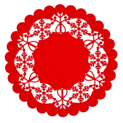 Clayre & Eef Tischdecke  rot Belfast Ø 35 cm