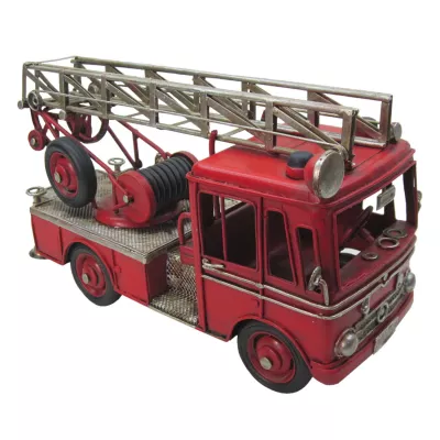 Clayre & Eef Modell Feuerwehrauto 25x11x14 cm