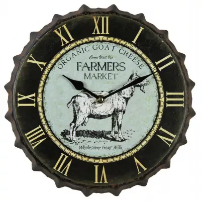 Clayre & Eef Wand Uhr 30x30x4 cm