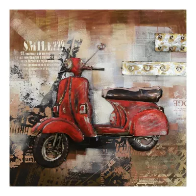 Clayre & Eef Wanddekoration 100x7x100 cm
