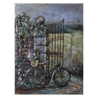 Clayre & Eef Kunstobjekt (Fahrrad) 75x100x6 cm