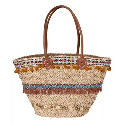 Clayre & Eef Shopper Tasche Strandtasche Alyas 60x30 cm