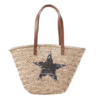 Clayre & Eef Shopper Tasche Strandtasche Baylee 68x30 cm