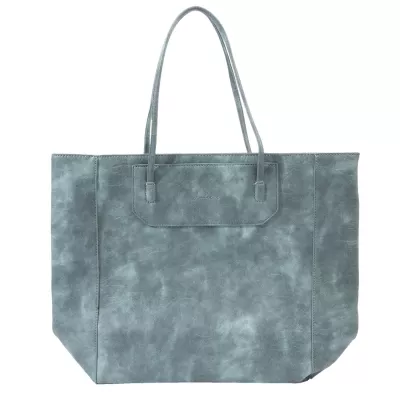 Clayre & Eef Tasche "Florence" blau 32x14x35 cm grün