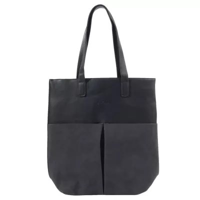 Clayre & Eef Tasche "Fenna" schwarz 37x5x39 cm schwarz