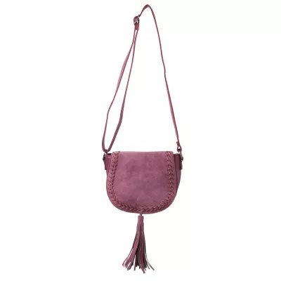 Clayre & Eef Tasche Handtasche "Romina" Aubergine 22x4x18 cm Aubergine