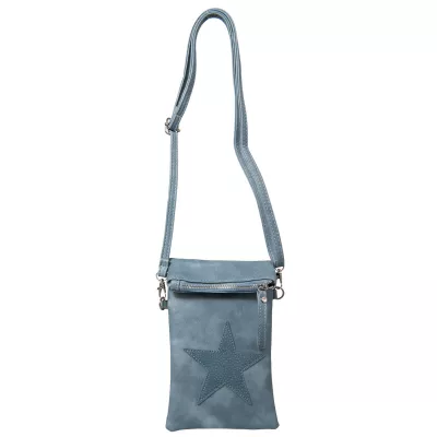 Clayre & Eef Tasche Aimee 15x27 cm blaufarbig
