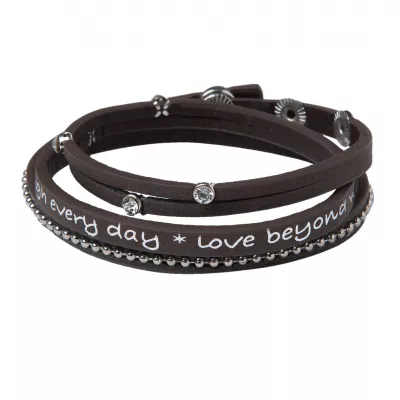 Clayre & Eef Armband Nora braun