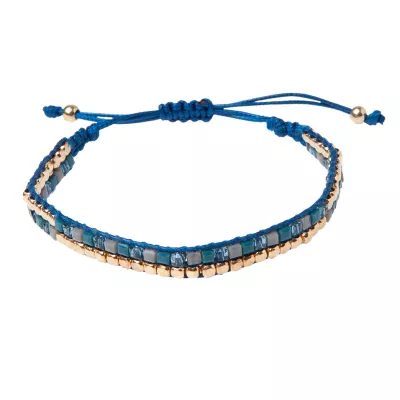 Clayre & Eef Armband Esmeralda blaufarbig
