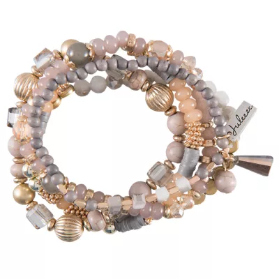 Clayre & Eef Armband Damaris hellgrau