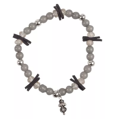 Clayre & Eef Armband Maye Dunkelgrau
