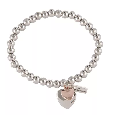 Clayre & Eef Armband Rosie silberfarbig