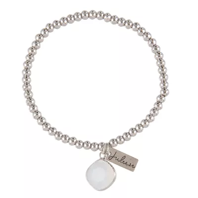 Clayre & Eef Armband Lucia weiß