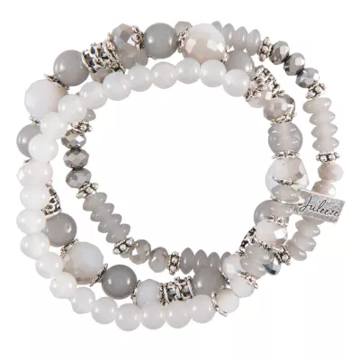 Clayre & Eef Armband Sonia graufarbig