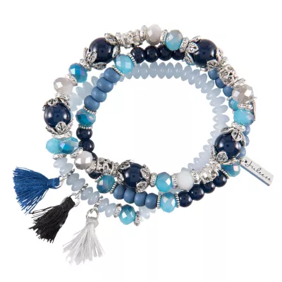 Clayre & Eef Armband Renae blaufarbig