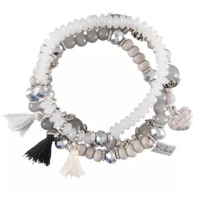 Clayre & Eef Armband Renae graufarbig