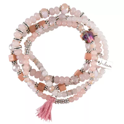 Clayre & Eef Armband Vienne pinkfarbig