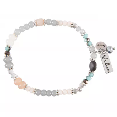 Clayre & Eef Armband Silana graufarbig