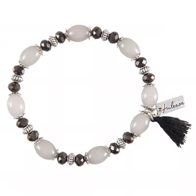 Clayre & Eef Armband Reine graufarbig