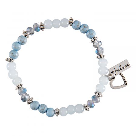 Clayre & Eef Armband Olivie blaufarbig