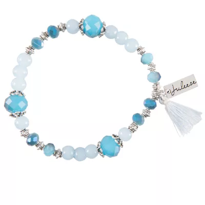 Clayre & Eef Armband Nunzia blaufarbig