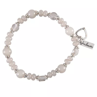 Clayre & Eef Armband Mirla graufarbig
