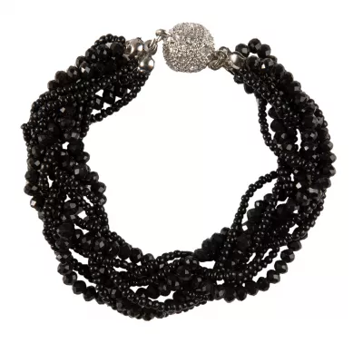 Clayre & Eef Armband Shine bright schwarz