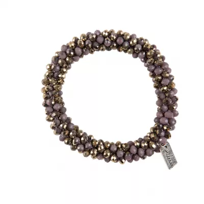 Clayre & Eef Armband Emeline Aubergine