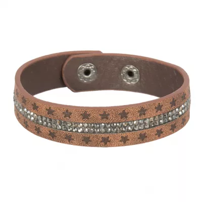 Clayre & Eef Armband Glam and stars braun