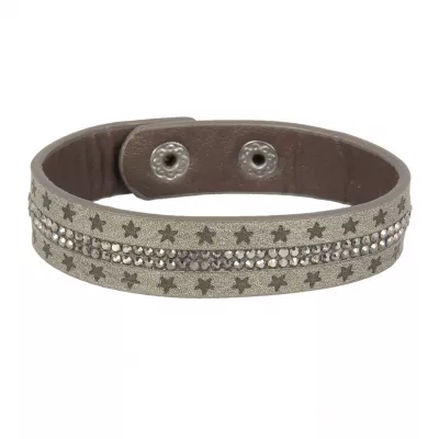 Clayre & Eef Armband Glam and stars graufarbig