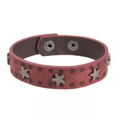 Clayre & Eef Armband Stars bordeaux
