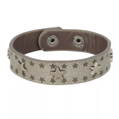 Clayre & Eef Armband Stars graufarbig