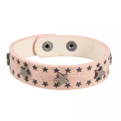 Clayre & Eef Armband Stars pinkfarbig