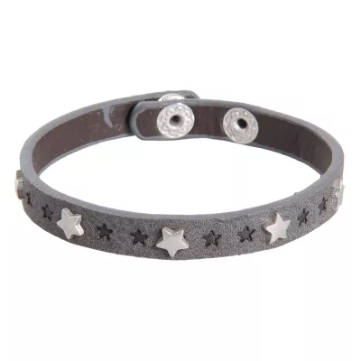 Clayre & Eef Armband Stars small graufarbig