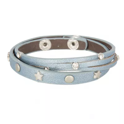 Clayre & Eef Armband Stars and stones blaufarbig