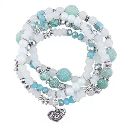Clayre & Eef Armband Brette grün