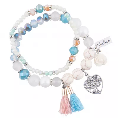 Clayre & Eef Armband Edmee blaufarbig