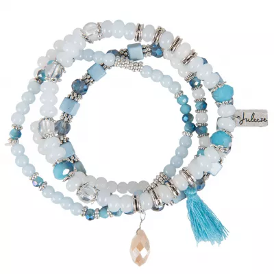Clayre & Eef Armband Dyana blaufarbig