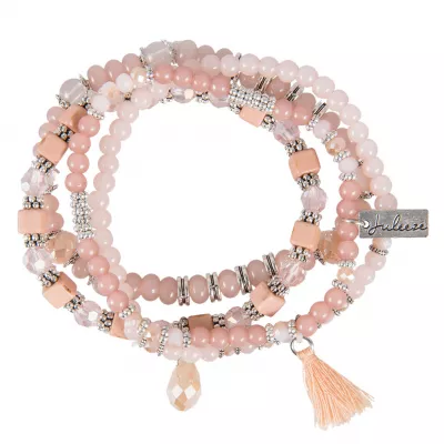 Clayre & Eef Armband Dyana pinkfarbig