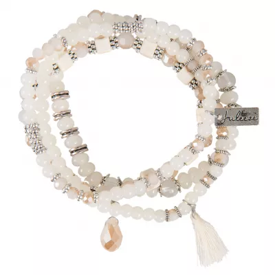 Clayre & Eef Armband Dyana weiß
