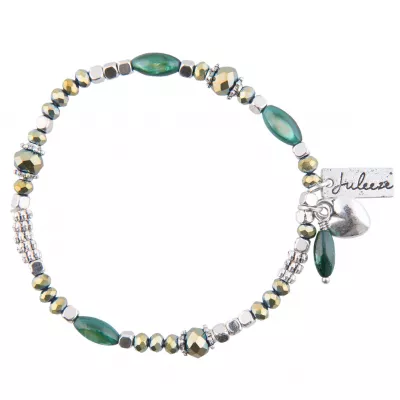 Clayre & Eef Armband Celine grün