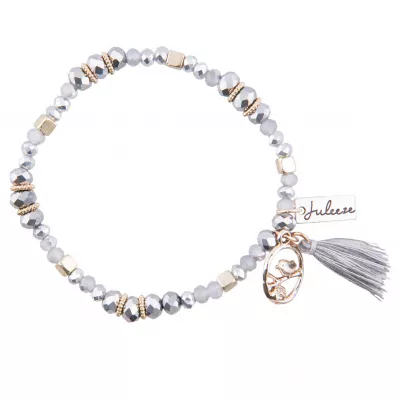 Clayre & Eef Armband Lovely Bird silberfarbig