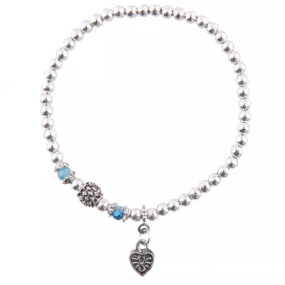 Clayre & Eef Armband Axelle blaufarbig