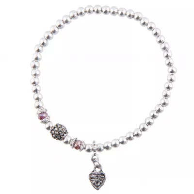 Clayre & Eef Armband Axelle pinkfarbig